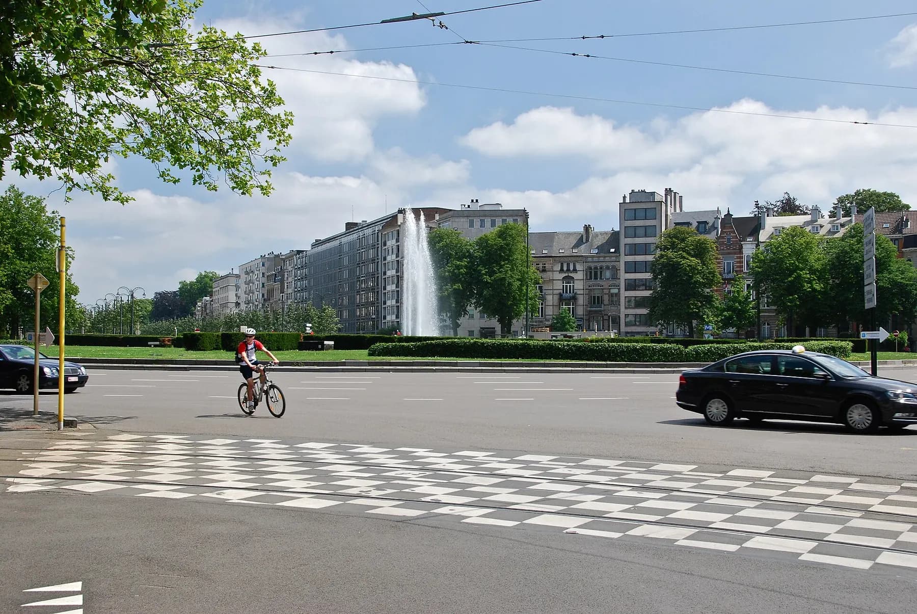 Le rond-point Montgomery, aux abords de Woluwe-Saint-Pierre