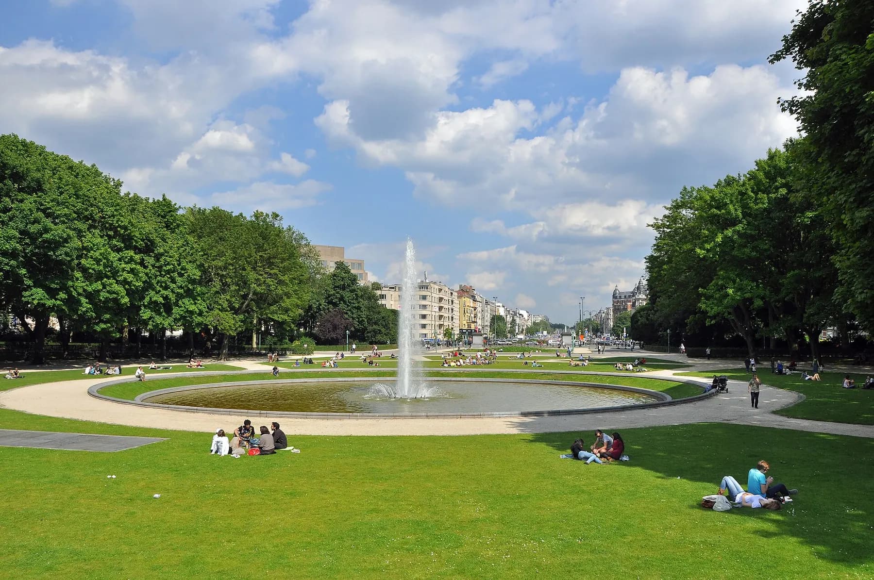 Le parc du Cinquantenaire, aux abords d'Etterbeek